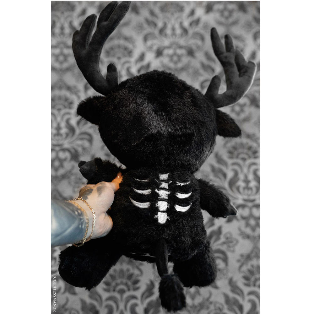 Vampire Freaks - Rainbow Skelekitty Plüschtier - Schwarz/Regenbogen